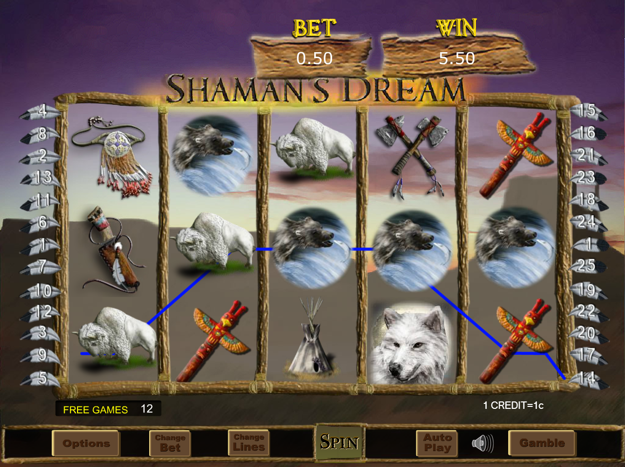 Shaman's Dream in Free Games