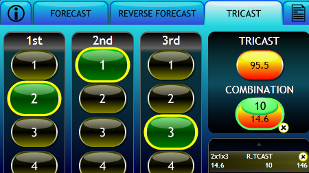 Dashing Derby Bet Type: Combination