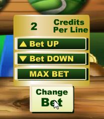 Irish Luck Change Bet Button