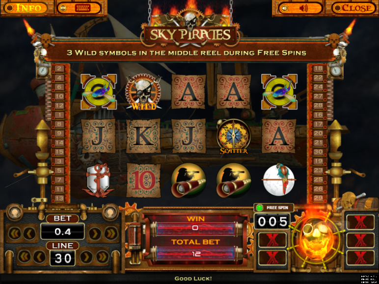 Sky Pirates Bonus Symbol During Free Spins