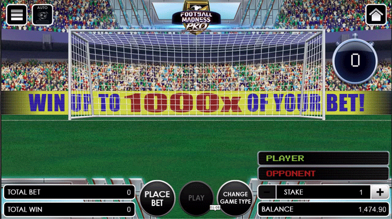 Football Madness Pro Shootout main game