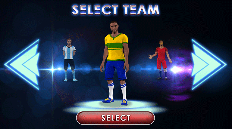 Football Madness Pro selecting team