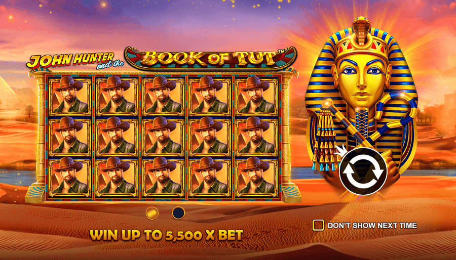 John Hunter and the Book of Tut Slot