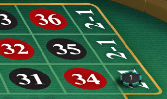 SBOBET Live Casino - Live Roulette Column Bet